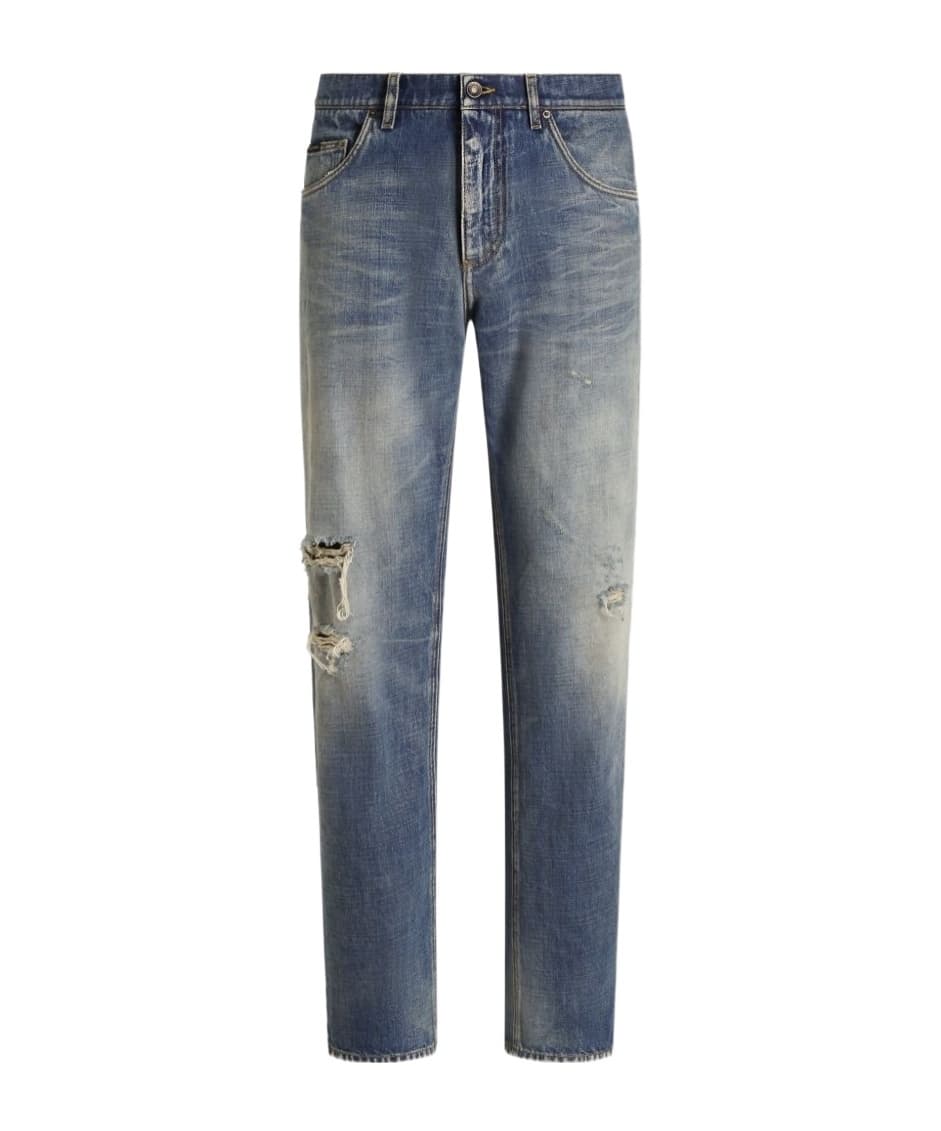 Dolce  Gabbana Distressed Jeans