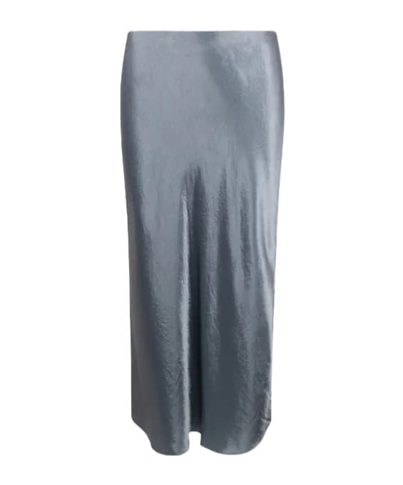 Vince Satin Midi Slip Skirt