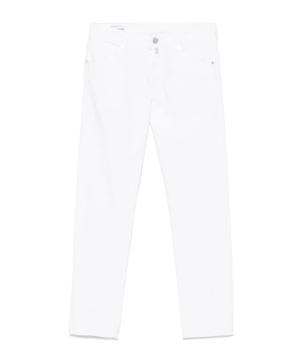 logo-patch tapered trousers