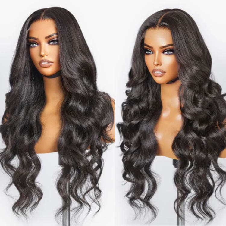 Human Hair Wigs Body Wave 6*6 Lace Closure Wig 180%-250% Density 100% Virgin Hair