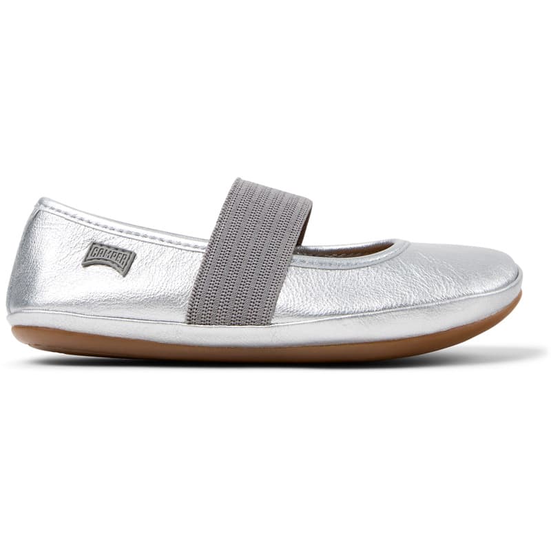 CAMPER Right - Ballerines pour Filles - Gris, taille 28, Cuir lisse
