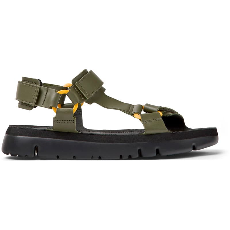 CAMPER Oruga - Sandales pour Homme - Vert, taille 43, Cuir lisse