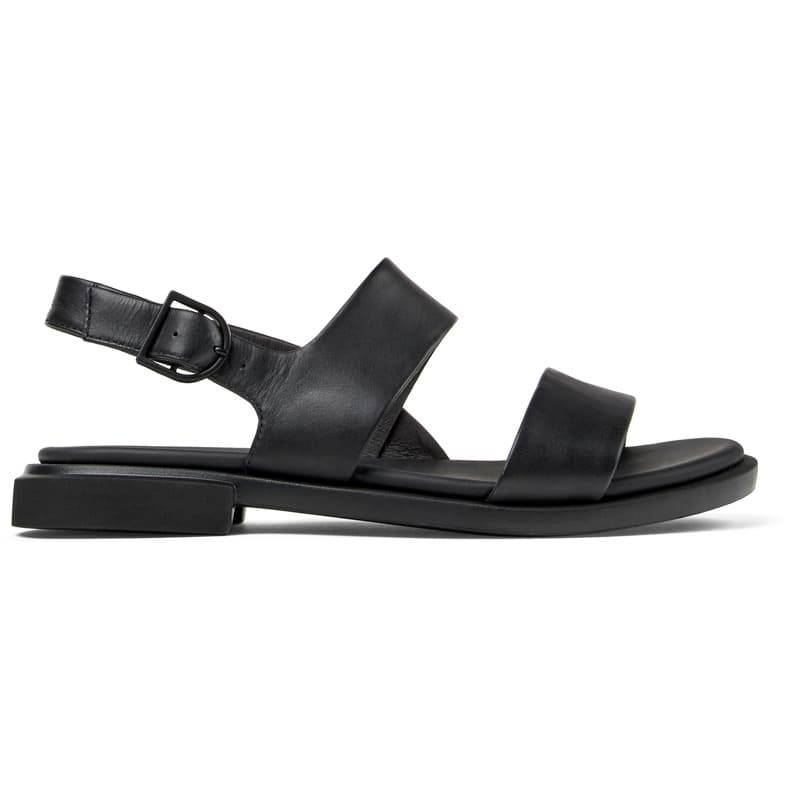 CAMPER Edy - Sandales pour Femme - Noir, taille 38, Cuir lisse