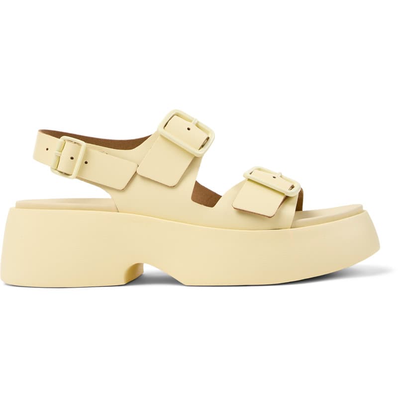 CAMPER Tasha - Chaussures habillées pour Femme - Jaune, taille 40, Cuir lisse
