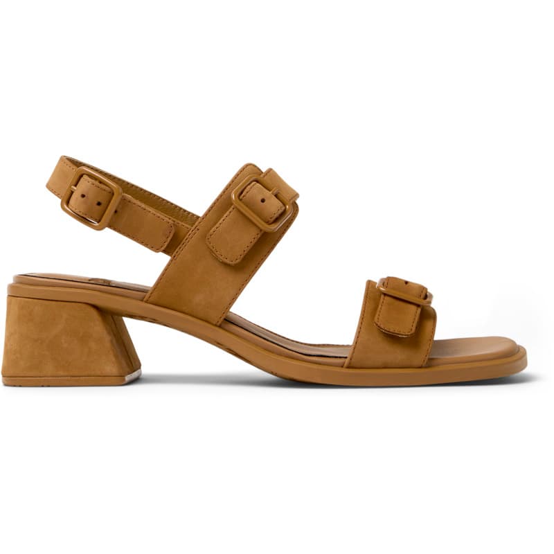 CAMPER Kora Sandal - Chaussures habillées pour Femme - Marron, taille 41, Cuir velours