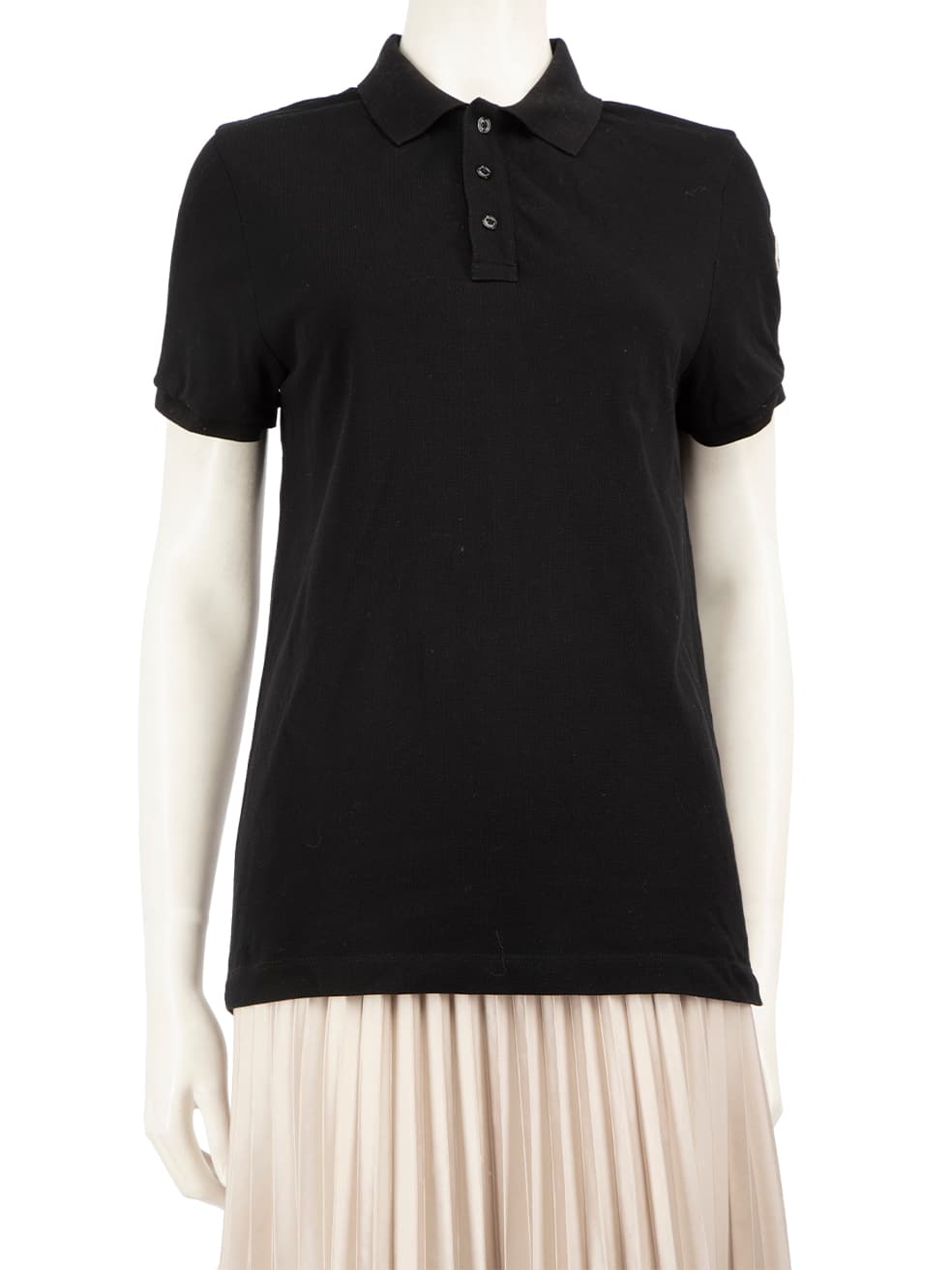 Moncler Black Logo Badge Polo