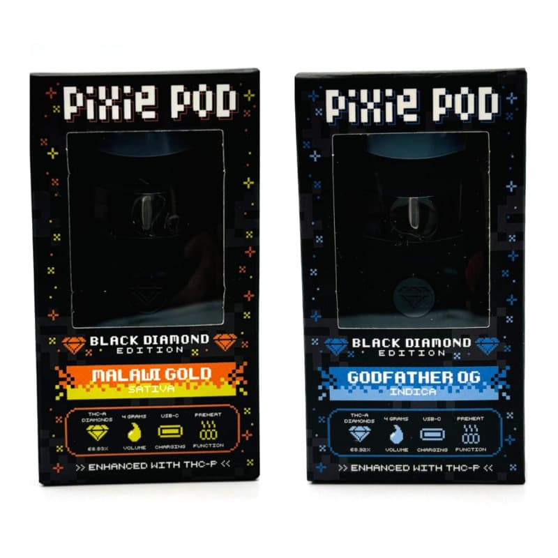 Pixie Pod Black Diamond Edition THC-A Disposable Vape 4G