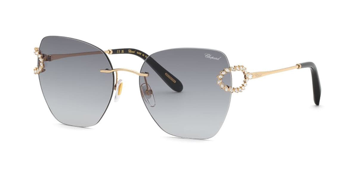 Chopard SCHM14S 0300 Men's Sunglasses Gold Size 57