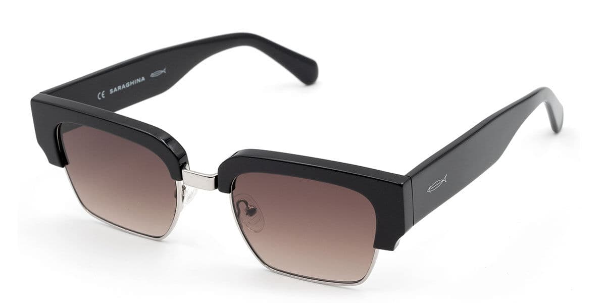 Saraghina ELLIOT 550LV Men's Sunglasses Black Size 53