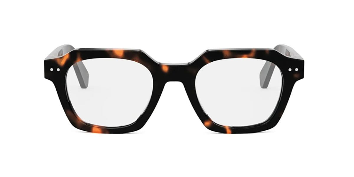 Celine CL50128I Celine Thin Men's Glasses, Tortoiseshell, Size 49
