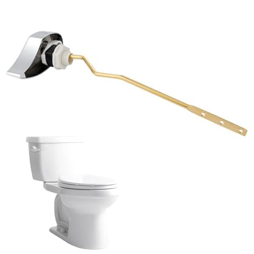 Hibbent Flush Tank Lever Compatible with TOTO THU068#CP Trip Lvr for St743S, Toilet Trip Lever in Polished Chrome | Toilet Fusher Handle Compatible