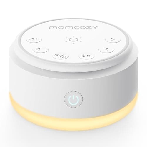 Momcozy Sound Machine for Baby-20 Soothing Sounds & Touch Warm Light Portable White Noise for Kids & Adults for Sleeping Timer and Memory | Ideal
