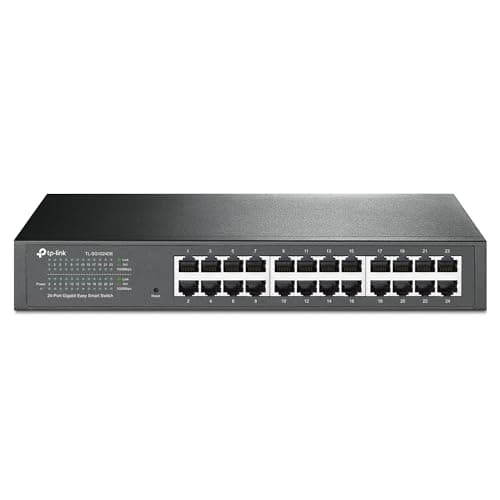 TP-Link 24–Port Gigabit Easy Smart Managed Switch, Desktop/Rackmount (TL-SG1024DE)