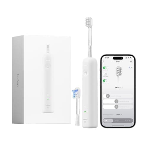 Laifen Wave Special Rechargeable Toothbrush for Adults, Waterproof, White | Oscillation & Vibration, Ultra Whitening, Travel Friendly, 50-Day Battery,