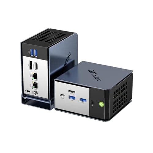GMKtec EVO-X1 AI Mini PC, AMD Ryzen AI 9 HX-370 32GB LPDDR5X 1TB PCIe 4.0 | Gaming Computers W11 Pro with Oculink Port, Triple Screen 8K Display,