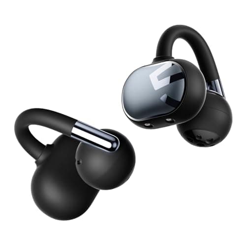 SOUNDPEATS Clip1 Open Ear Clip Earbuds, Hi-Res LDAC Dolby Audio, IPX5, 40H | 5g Ultra-Light, Liquid Silicone, AutoSense Channel Adjust, Wear