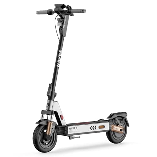 NAVEE G5 Series Electric Scooter, e-Scooter 1000W Motor, 20 MPH Speed & 43-Mile Extended Range, 10" All-Terrain Tires, Advanced TCS & Foldable Frame,
