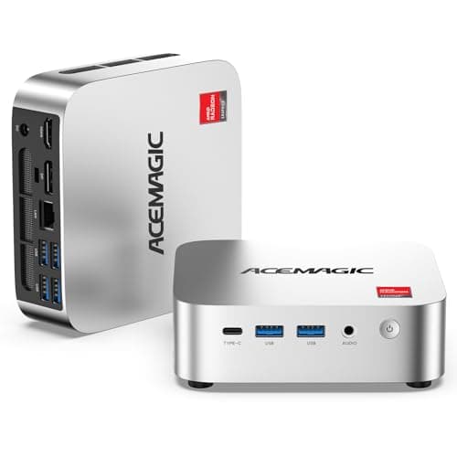 ACEMAGIC K1 Mini PC, AMD Ryzen R2544 (Better Than 4300U/3500U/N95, up to 3.7 GHz), Win11 Pro Mini Computer, Triple 4K Display/WiFi 5/BT 4.2 /Win 11