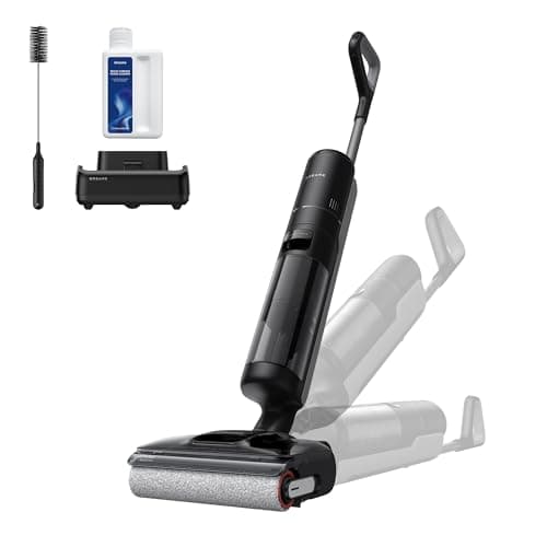 DREAME H12 FlexReach Wet Dry Vacuum Cleaner, 0 Tangle Cordless Vacuum Mop All-in-One for Hard Floors, 180° Lie-Flat Floor Cleaner Machine with 194°F