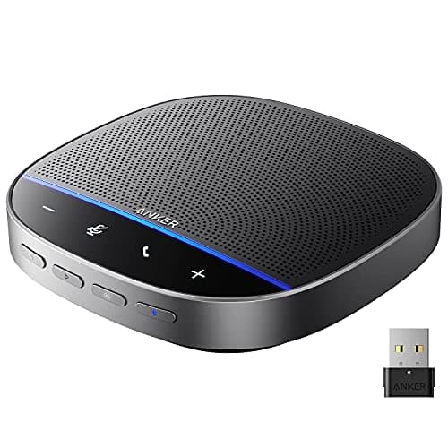 Anker PowerConf S500 Speakerphone, Zoom Rooms Certification | USB-C Speaker, Bluetooth Speakerphone for Conference Room, Conference Microphone with