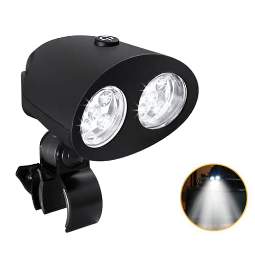 lfcfordx Waterproof BBQ Light Strip 10 LED Lights, BBQ Light Strip Aluminum Clips, Grill Accessories, Lighting for Outdoor, BBQ and Cycling, Gifts for
