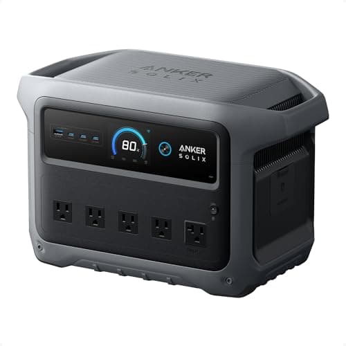 Anker SOLIX C1000 Gen 2 Portable Power Station, 1,024Wh, 2,000W, Camping | 1,024Wh LiFePO4 Battery, Full Charge in 49 Min, 2,000W Solar Generator