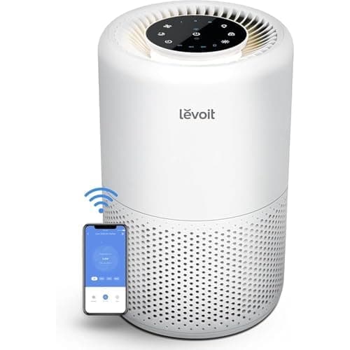 Levoit Smart Air Purifiers for Bedroom, Core 200S-P | App & Voice Control, AHAM VERIFIDE, 3-in-1 Filter with HEPA Sleep Mode, Purificateur d'air for