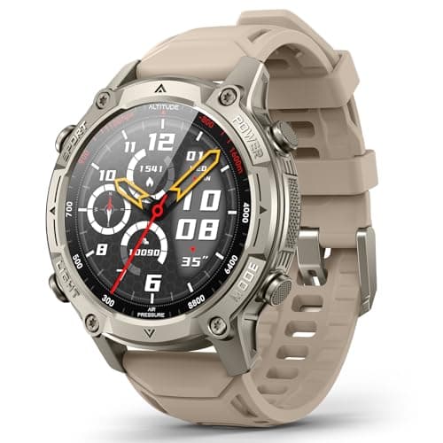 Smart Watch for Men, Outdoor GPS, Answer/Make Call, 5ATM Waterproof, 50mm | 1.43" AMOLED, Offline Maps, Compass, 21-Day Battery, Voice Assistant,