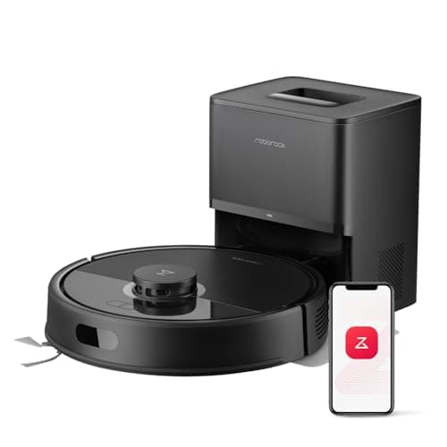 roborock Q7 L5+ Robot Vacuum and Mop Self-Emptying, Dual Anti-Tangle System | 8,000 Pa HyperForce Suction, Electronic Water Tank, Schedule Daily