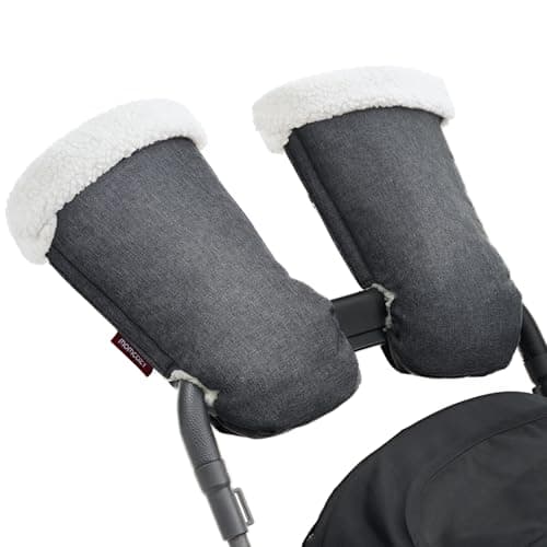 Momcozy Stroller Gloves Warmmuffs | Universal Winter Anti-Freeze Stroller Mittens | Winter Handmuff Stroller Accessories | Ultra-Plush,Weather-Proof |