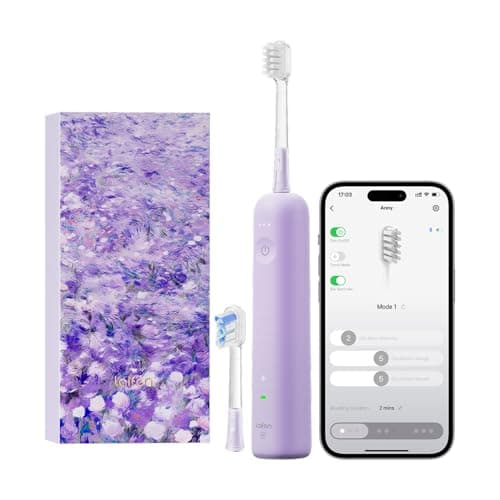 Laifen Wave Special Rechargeable Toothbrush for Adults, Waterproof, Purple | Oscillation & Vibration, Ultra Whitening, Travel Friendly, 50-Day
