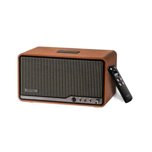 Edifier S300 Hi-Fi Tabletop Speaker, Hi-Res Audio LDAC for Wireless Multi-Room & Stereo Pairing, 80W Power Works with AirPlay 2 Bluetooth 5.4 USB-C