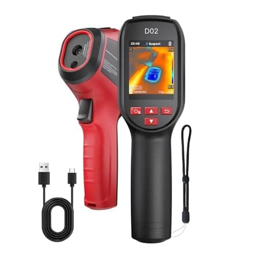 HIKMICRO D02 Thermal Camera with Visual Camera, 240x240 Super Resolution, Smart SuperScene Detection, 96x96 IR Resolution, 25Hz Handheld Thermal