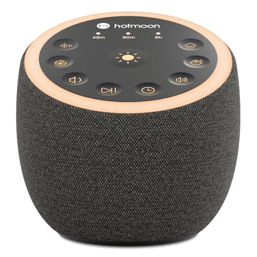 Hotmoon Sound Machine for Sleep, Cocoon 2, 40 Sounds, Dual-Speaker, Plug in | White Green Pink Brown Noise Machine for Sleeping Adults Office Privacy