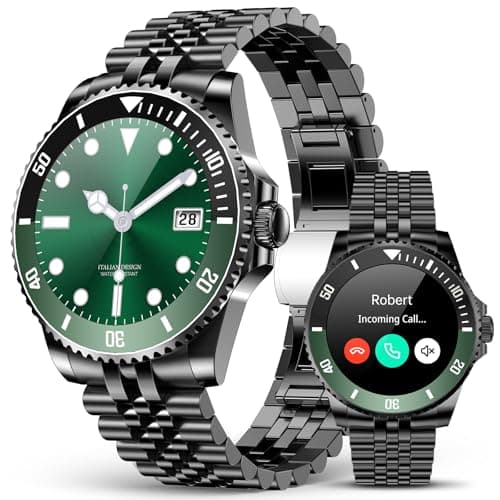 GPT Smart Watch for Men, Answer/Make Call, Fitness Tracker, IP67, 44mm | 1.19" AMOLED Display, 24/7 Heart Rate/Blood Oxygen/Stress/Sleep Monitor, 107