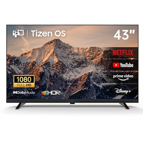 FPD 43 Inch Smart TV Powered by Tizen OS 1080p FHD Flat Screen Television | 350+ free Samsung TV Plus channels, Dolby Audio & HDR10, 1000+ Gaming Hub