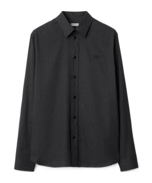 checked embroidered shirt