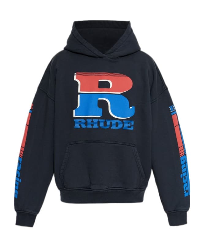 Rhude Logo Printed Hoodie