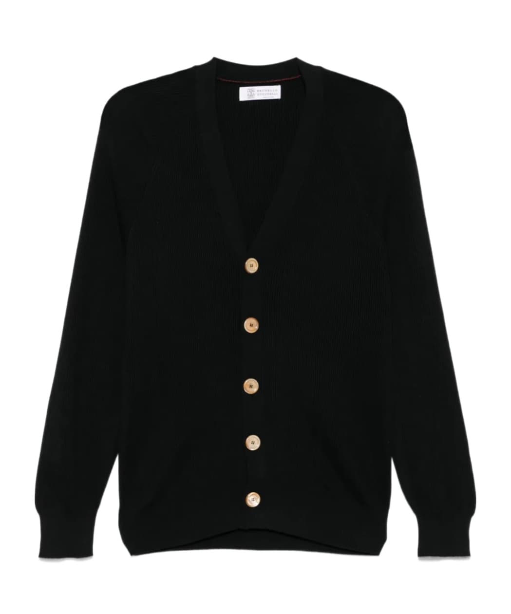 Brunello Cucinelli V-Neck Ribbed Cardigan