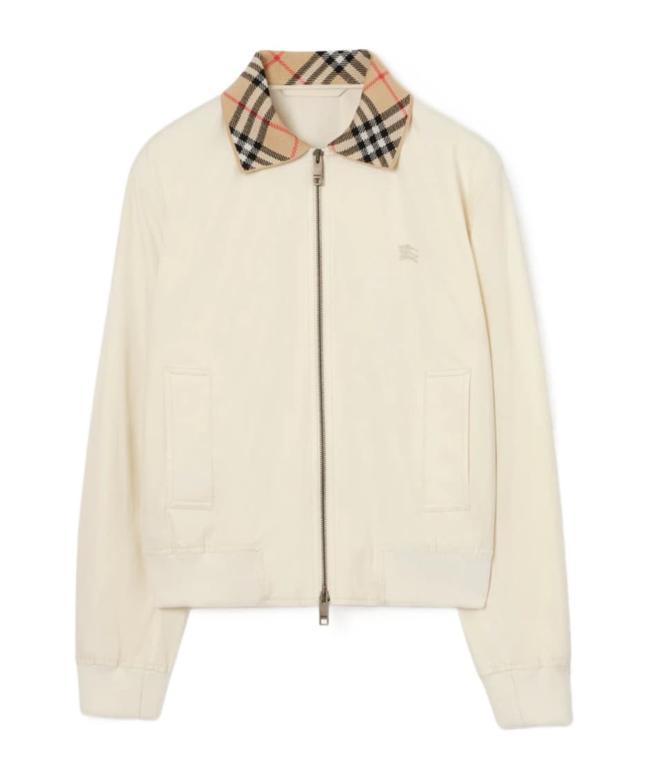 Cropped Tropical Gabardine Hayfield Harrington Jacket