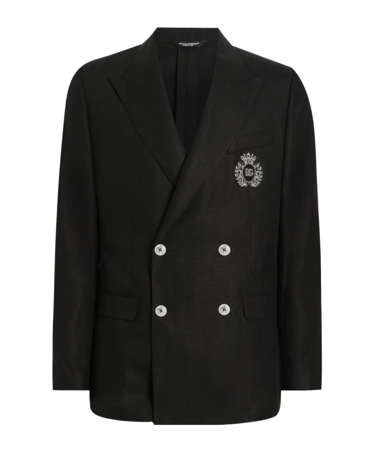 Dolce  Gabbana Heraldic Emblem Double-Breasted Tailored Jacket