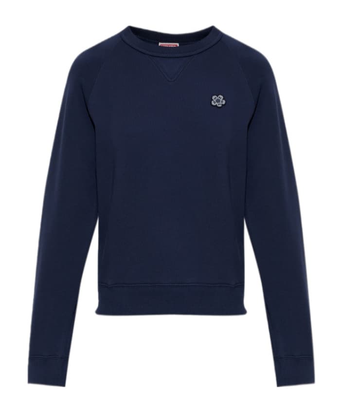 Kenzo Boke Flower Logo Patch Crewneck Sweatshirt