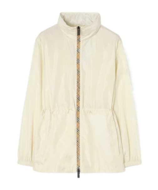 Burberry Check-Trim Zipped Jacket