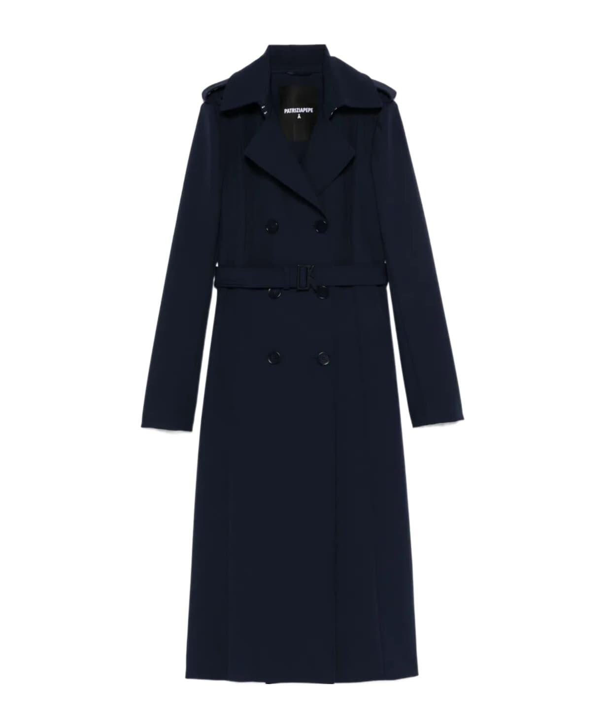 Patrizia Pepe Double-Breasted Belted Coat