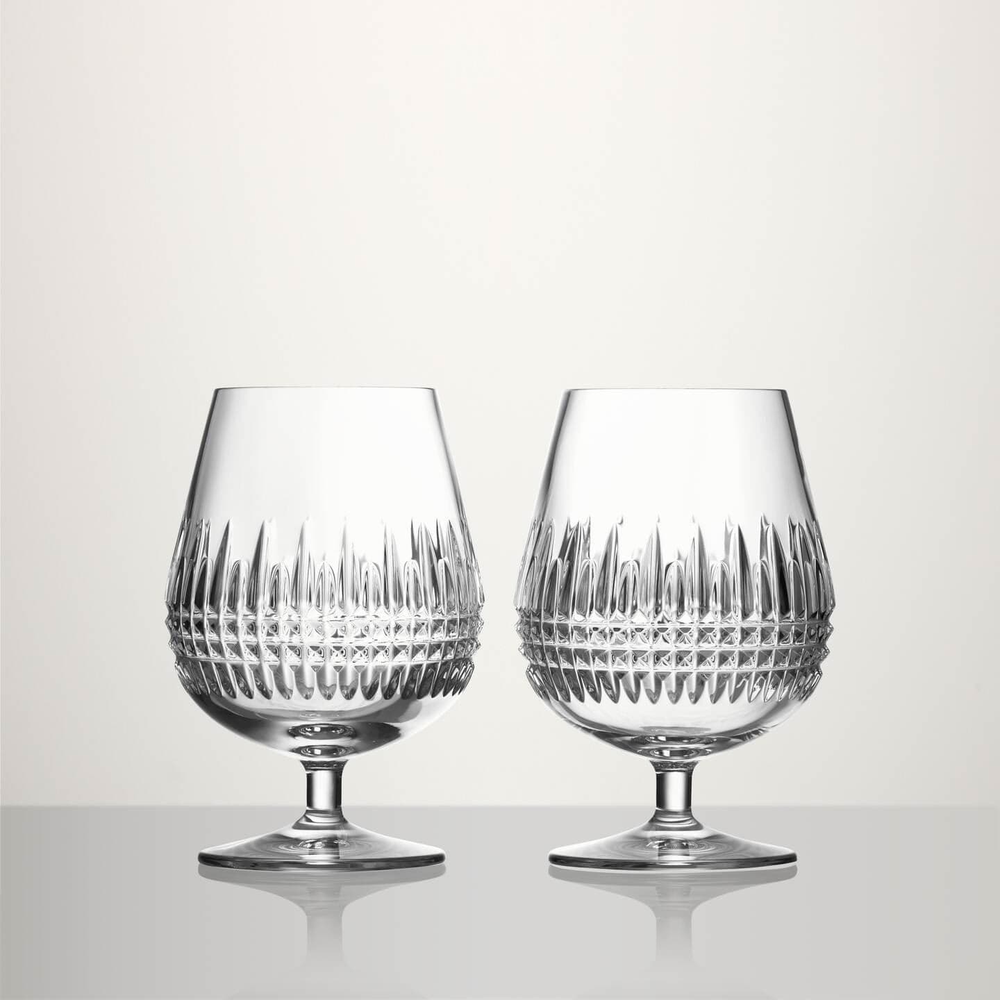 Lismore Connoisseur Diamond Brandy Balloon 17 OZ Set/2