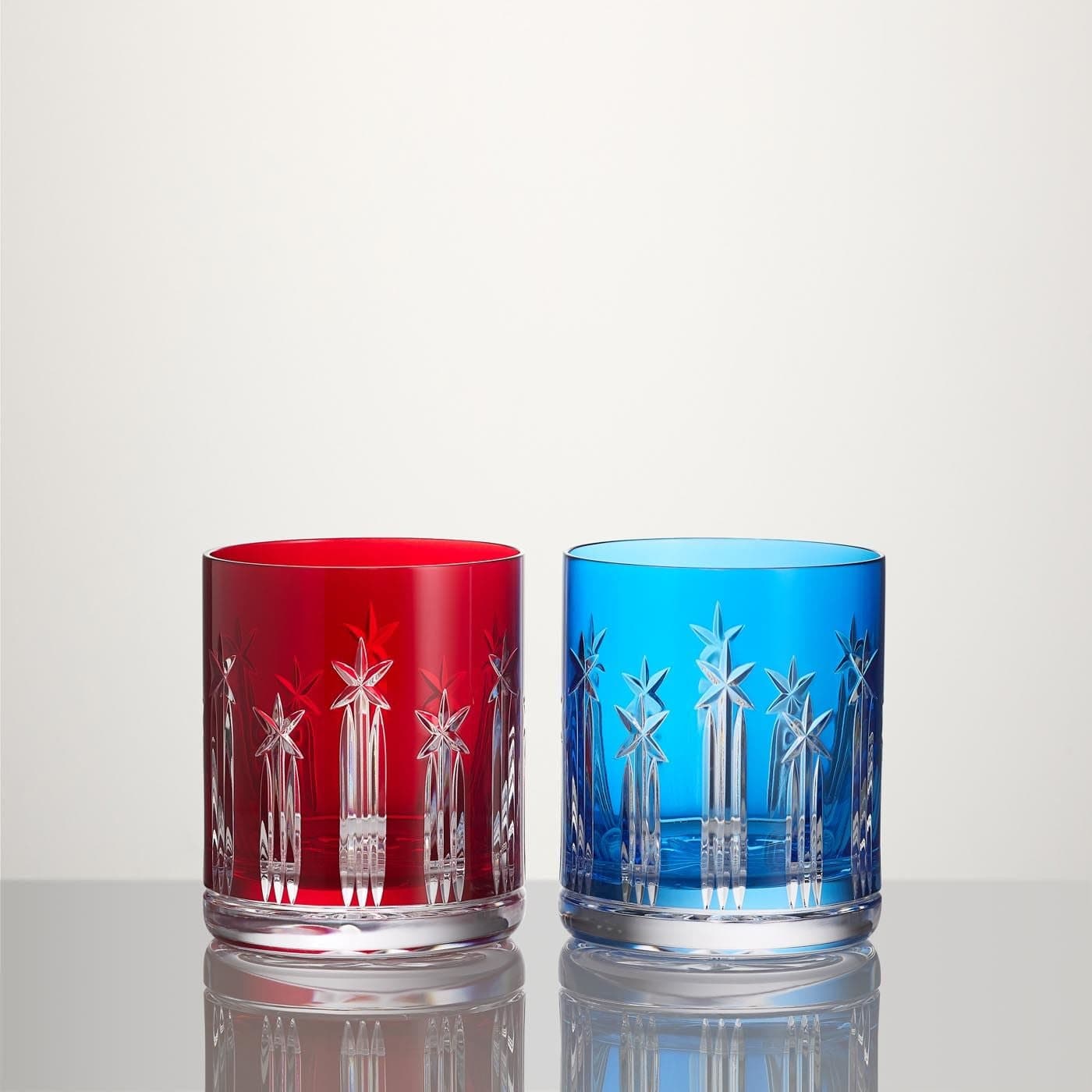 US250 Red & Blue Double Old Fashioned, Set of 2