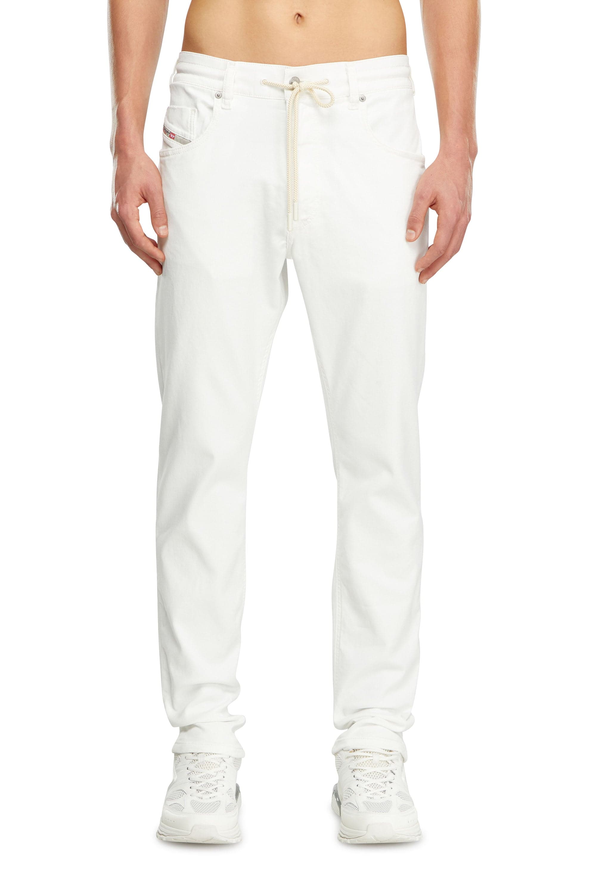 Diesel - Regular Regular Waist 2032 D-Krooley Joggjeans - Jeans - Man - White