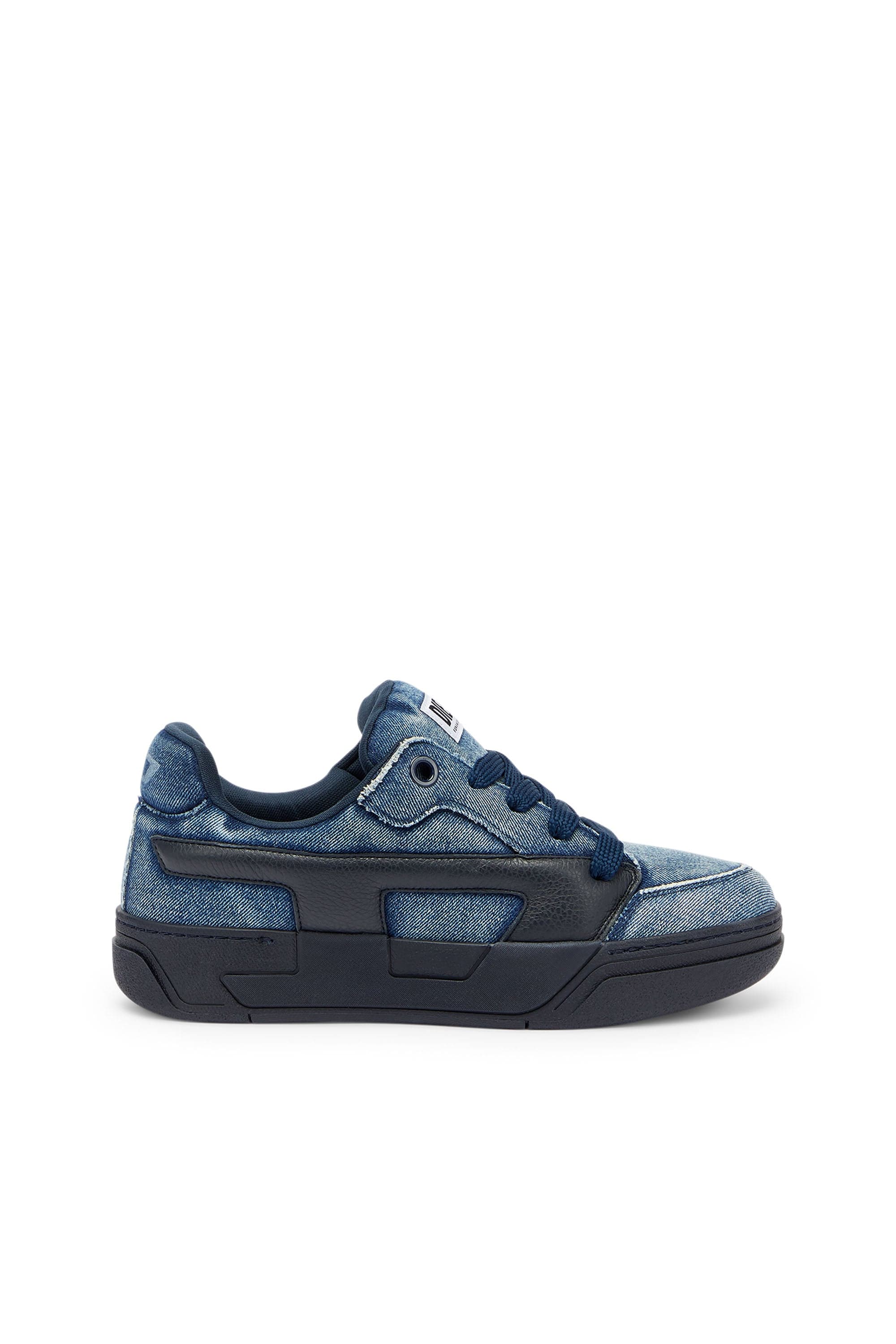 Diesel - S-D-Ollie - Sneakers in washed frayed denim - Sneakers - Man - Blue