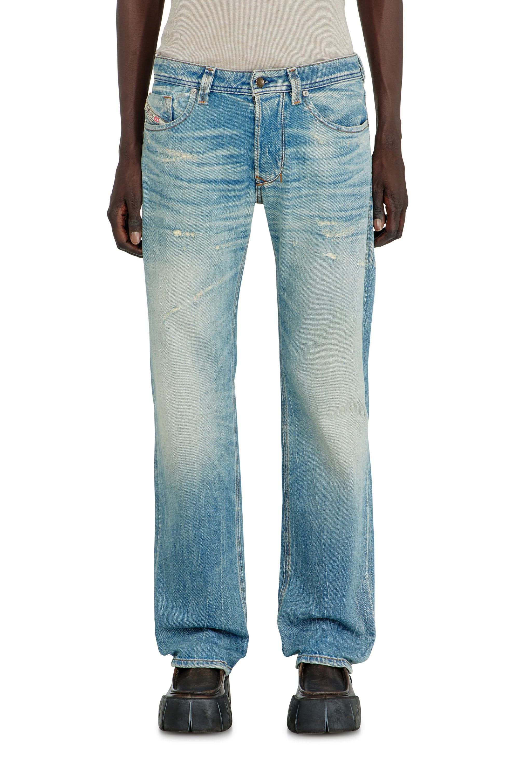 Diesel - Regular Jeans Low Waist 1985 Larkee - Jeans - Man - Blue