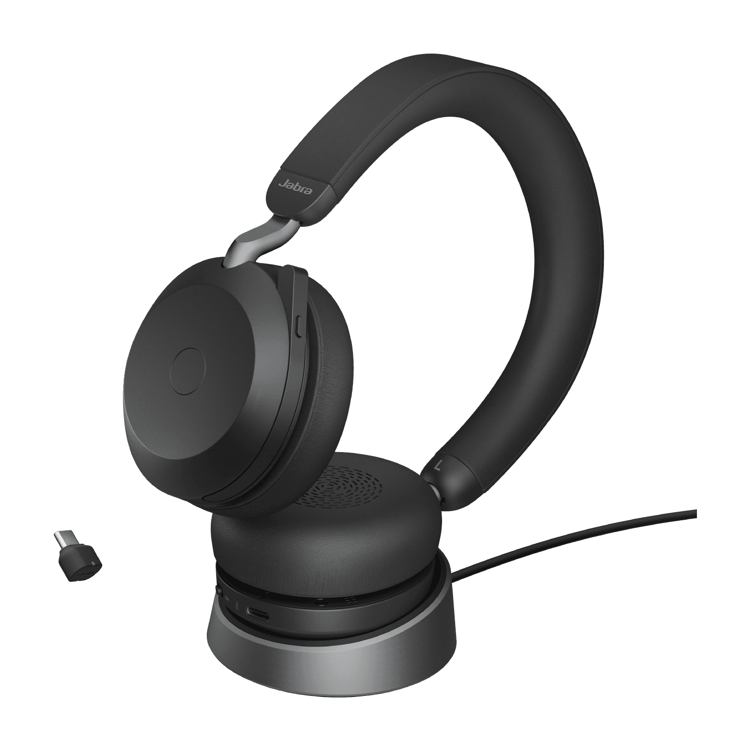 Jabra Evolve2 75 - USB-C UC with Desk Stand - Black